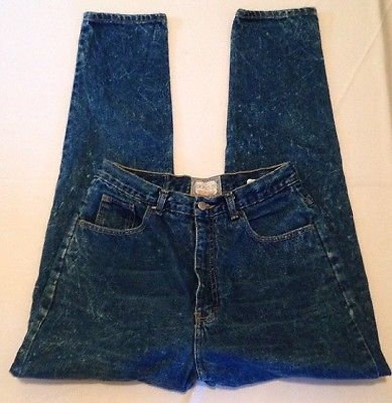 Vintage 80s BONJOUR Acid Wash Denim Mom Jeans High Waist | Etsy