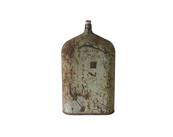 Old Rustic Metal Bottle