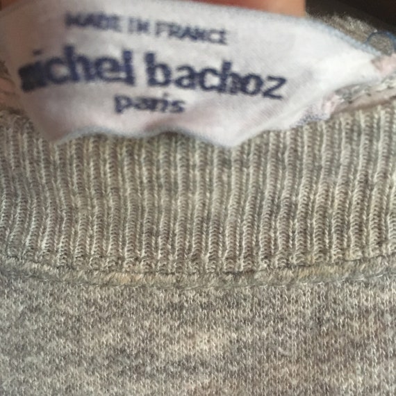 Rare Michel Bachoz kid vintage heather grey and g… - image 6