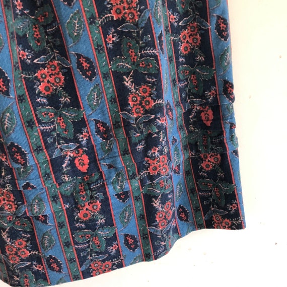 Laura Ashley vintage corduroy floral skirt - image 8