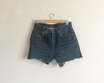 Vintage Levis Denim Shorts 501 Grade A Jorts High Waisted