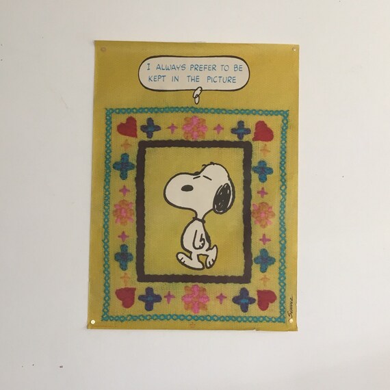 スヌーピー タペストリー ビンテージ 70s 刺しゅうで楽しむ