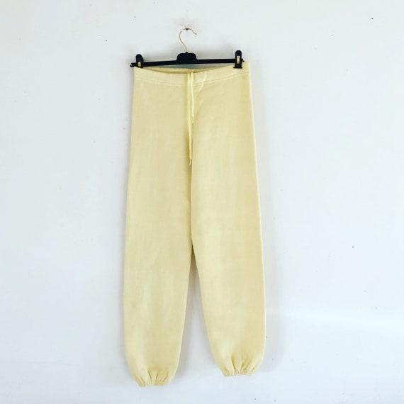 Vintage 70s /80s Discus Athletic Yellow Sweatpants Made in USA XS