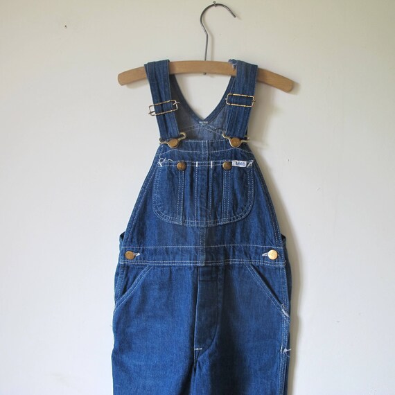Vintage 70s LEE Kids Bib Overalls Child 
