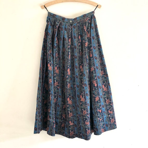 Laura Ashley vintage corduroy floral skirt - image 6