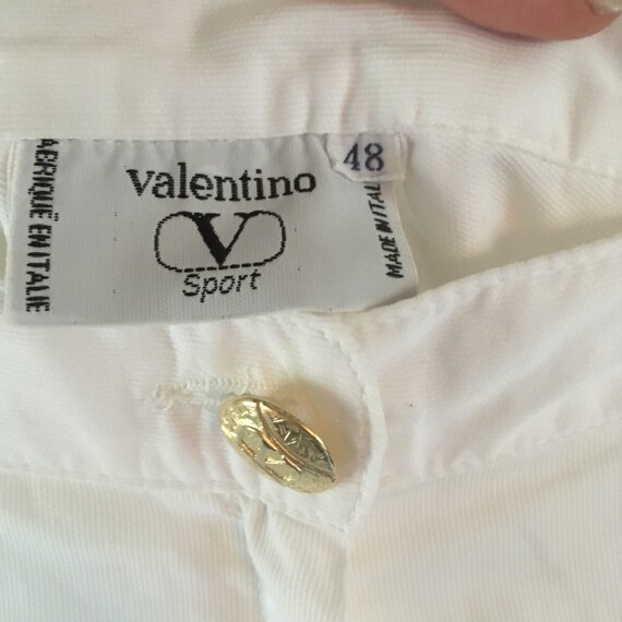 Valentino vintage white cotton shorts - image 7