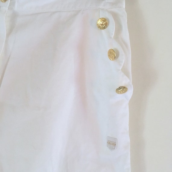 Valentino vintage white cotton shorts - image 3