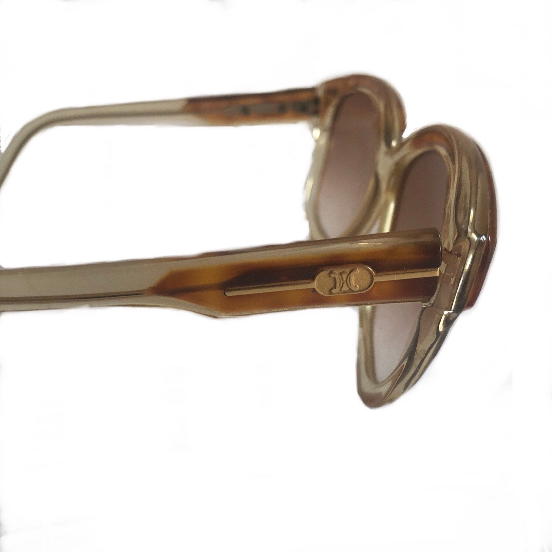 Vintage CELINE Paris Sunglasses, Model 64, Oversized, Made in France Celine Sunglasses Vintage - Etsy main image 2
