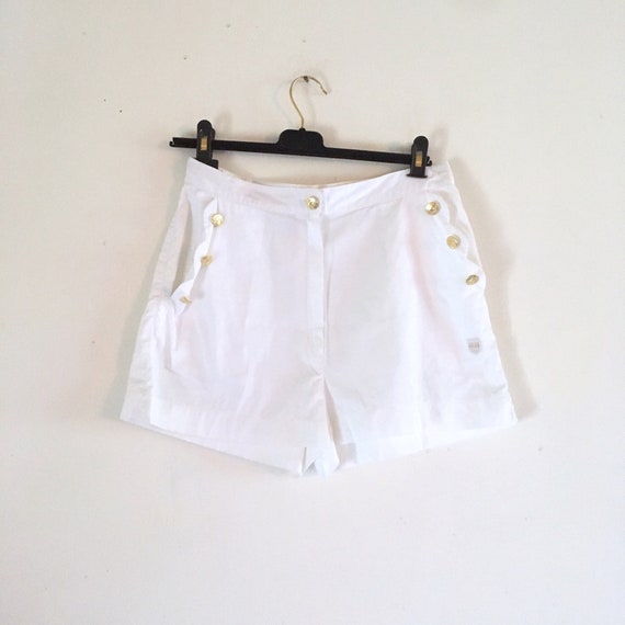 Valentino vintage white cotton shorts - image 1