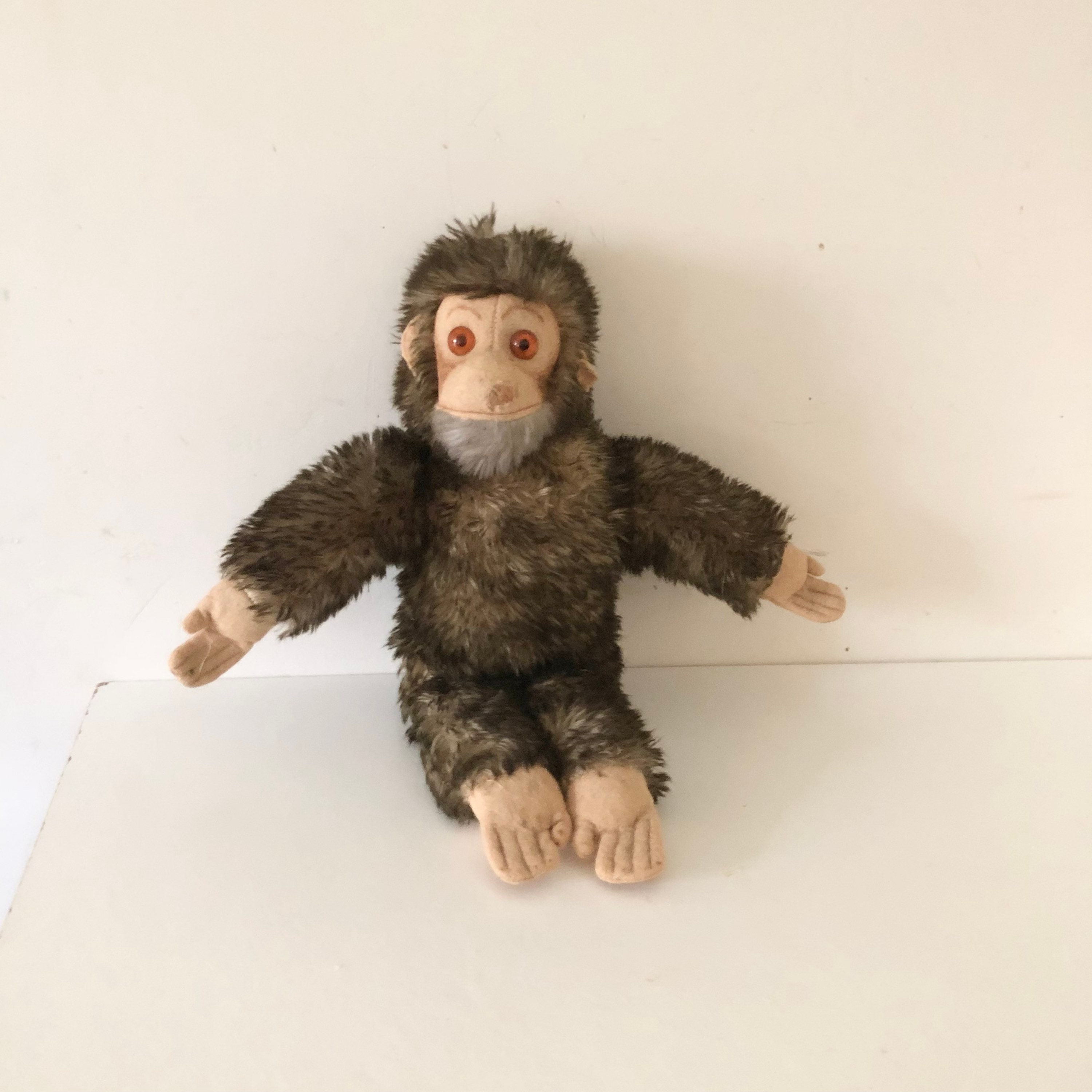 Antique 16 Joko Monkey Straw Stuffed Plush Old Children image