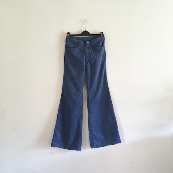 Vintage 70s Wrangler Blue Bell Flares blue denim c