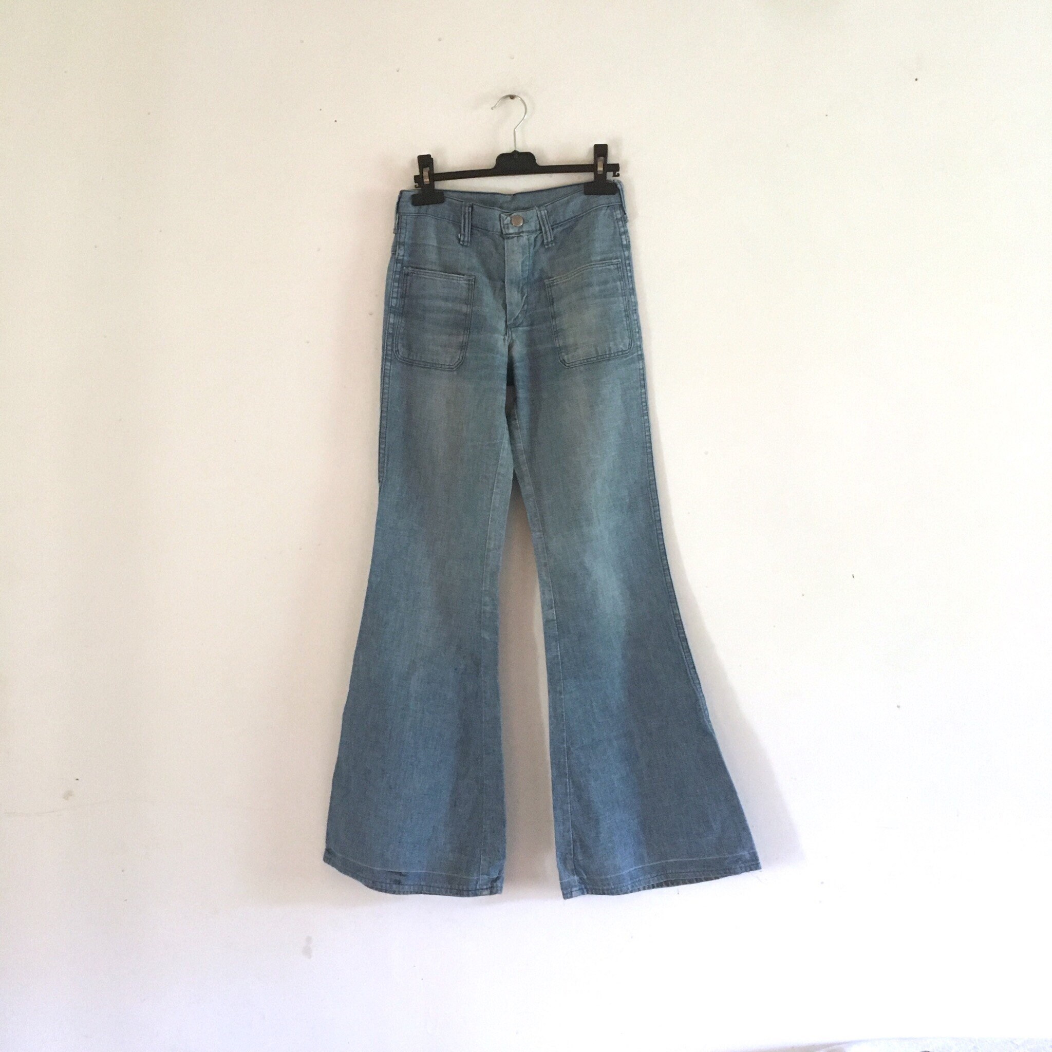 Vintage 70s Wrangler Blue Bell High Waist Flare Summer Denim / - Etsy UK