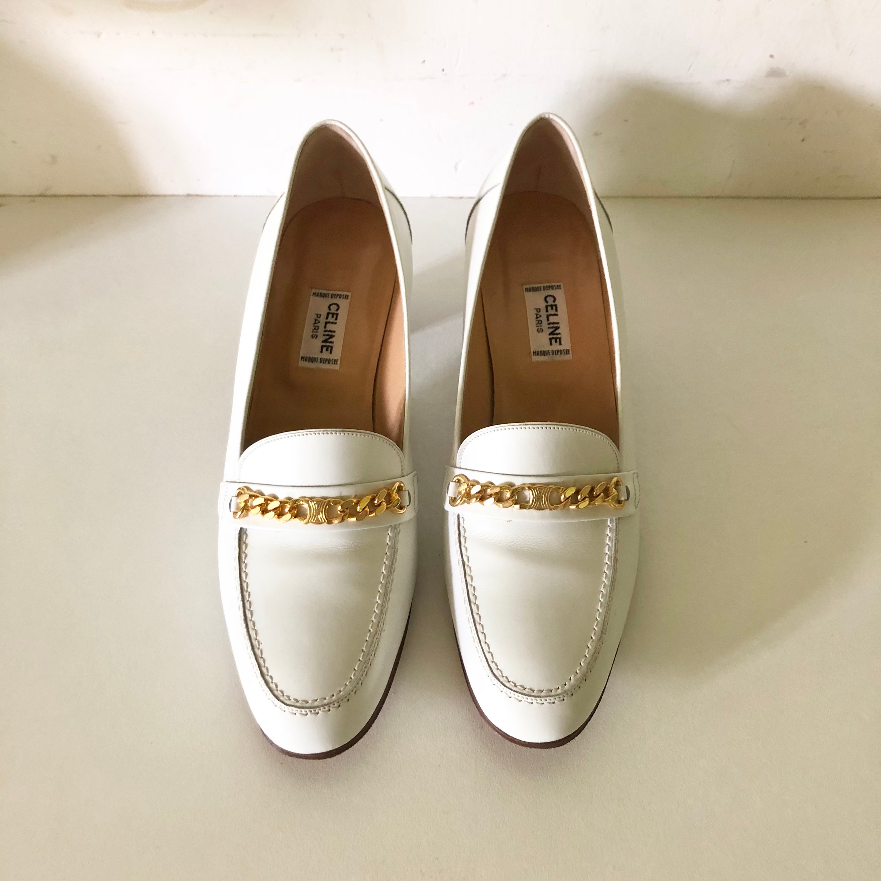 CELINE Vintage Leather Black Pumps Heels Shoes Size EU 38 | eBay