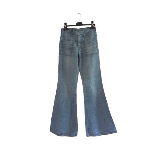 Vintage 70s Wrangler Blue Bell high waist Flare s… - image 2