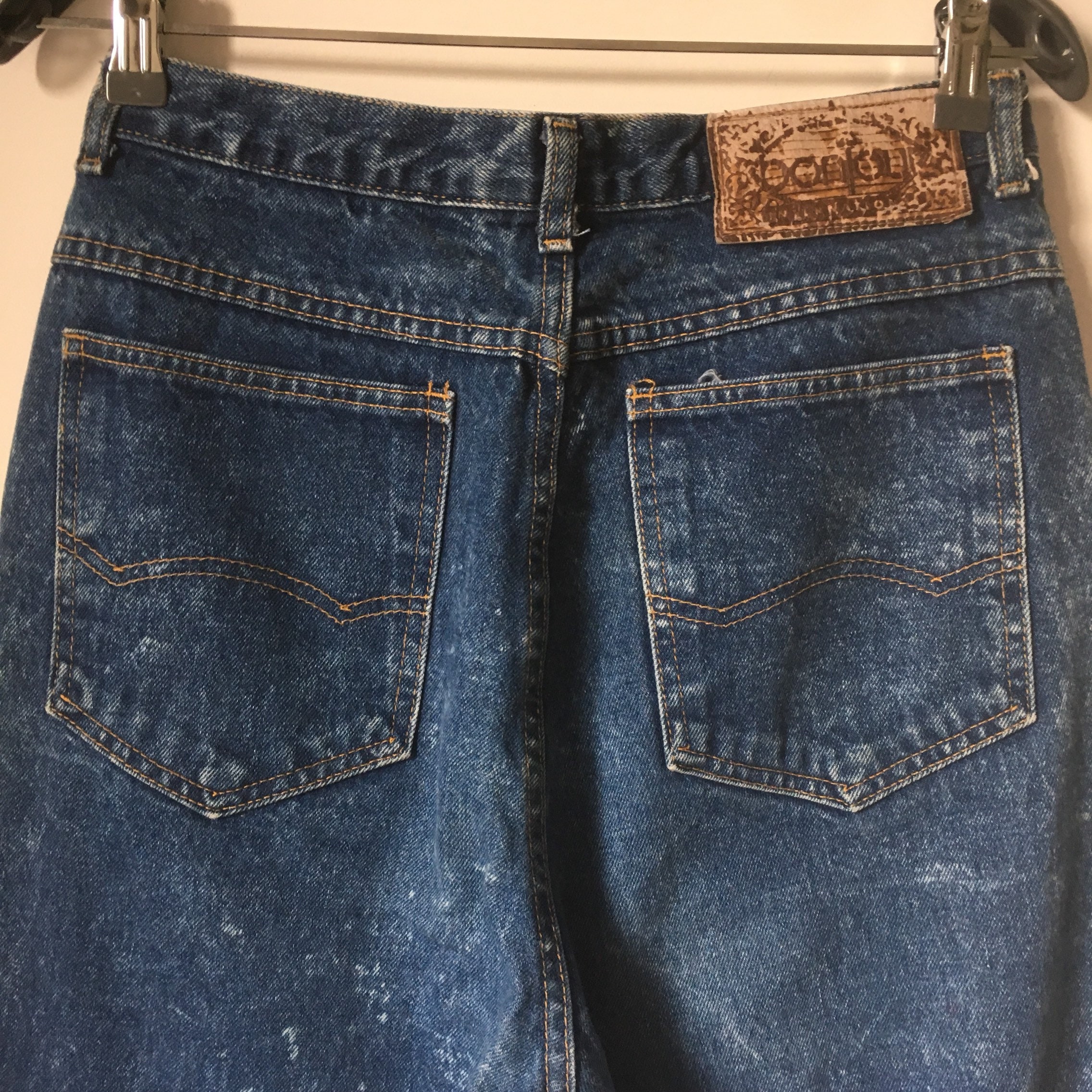 Vintage 80s BONJOUR Acid Wash Denim Mom Jeans High Waist - Etsy