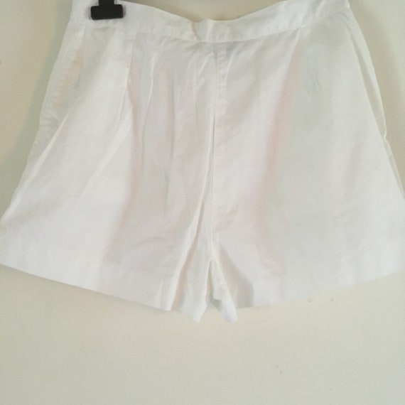 Valentino vintage white cotton shorts - image 4