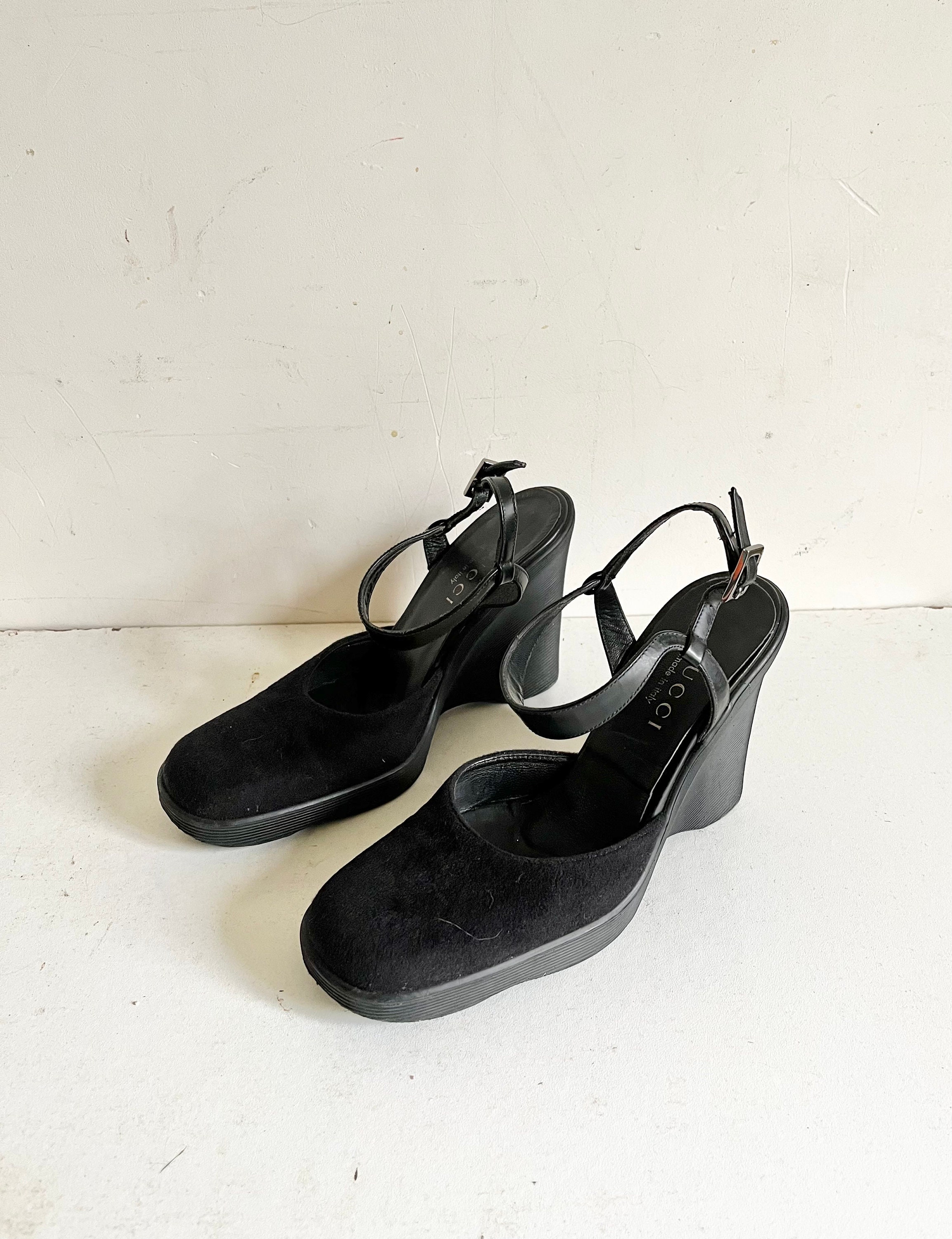 Gucci wedge 2025 heels