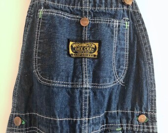 Washington Dee Cee Vintage 70s Denim Overalls Sanforized