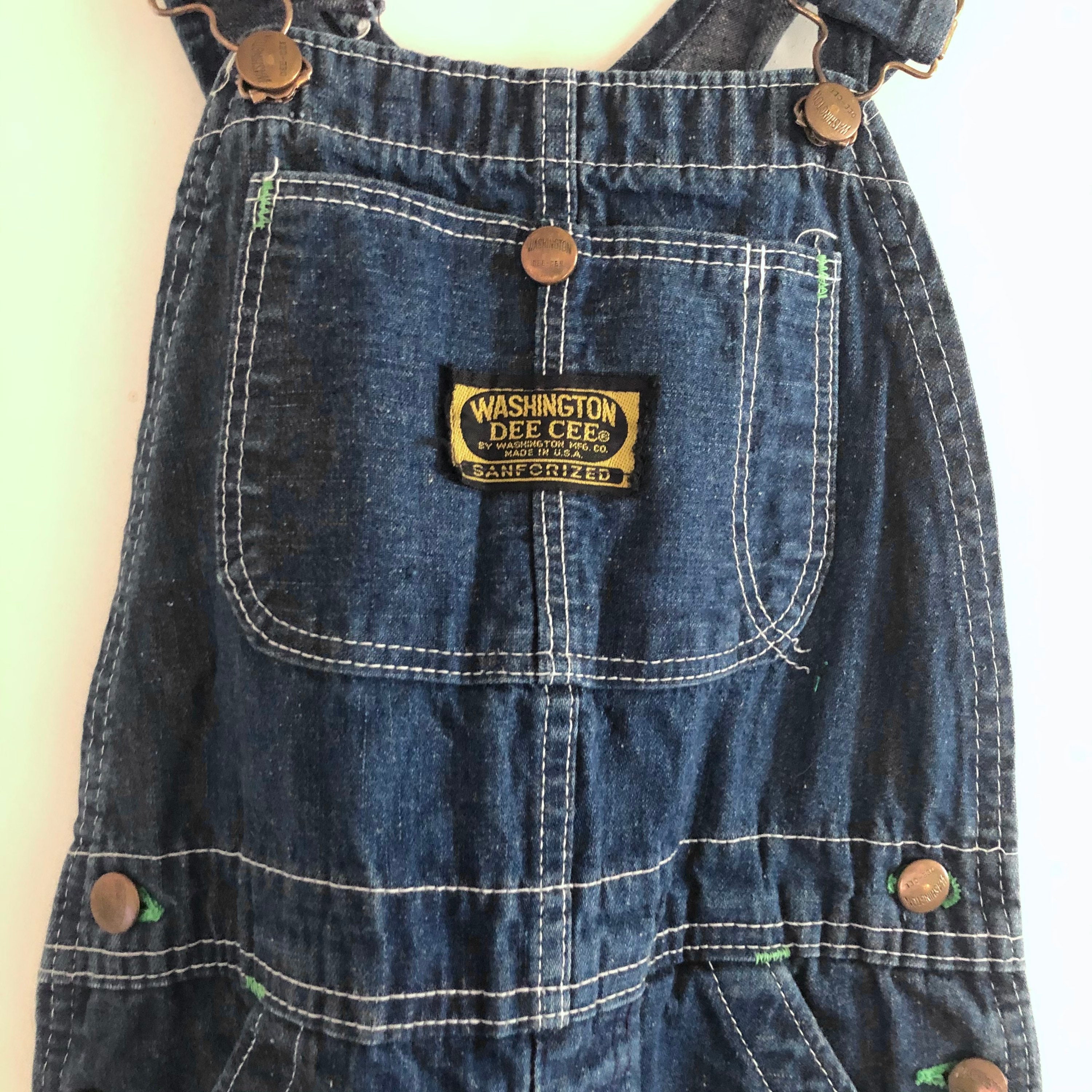 Washington Dee Cee Vintage 70s Denim Overalls Sanforized