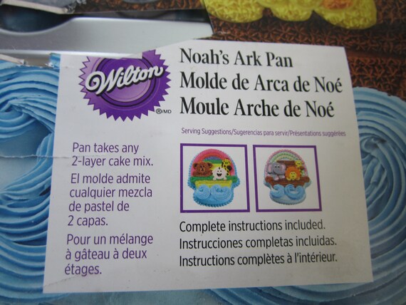 Wilton Cake Pan Noah S Ark 11 X 9 X 1 5 Inches New Etsy