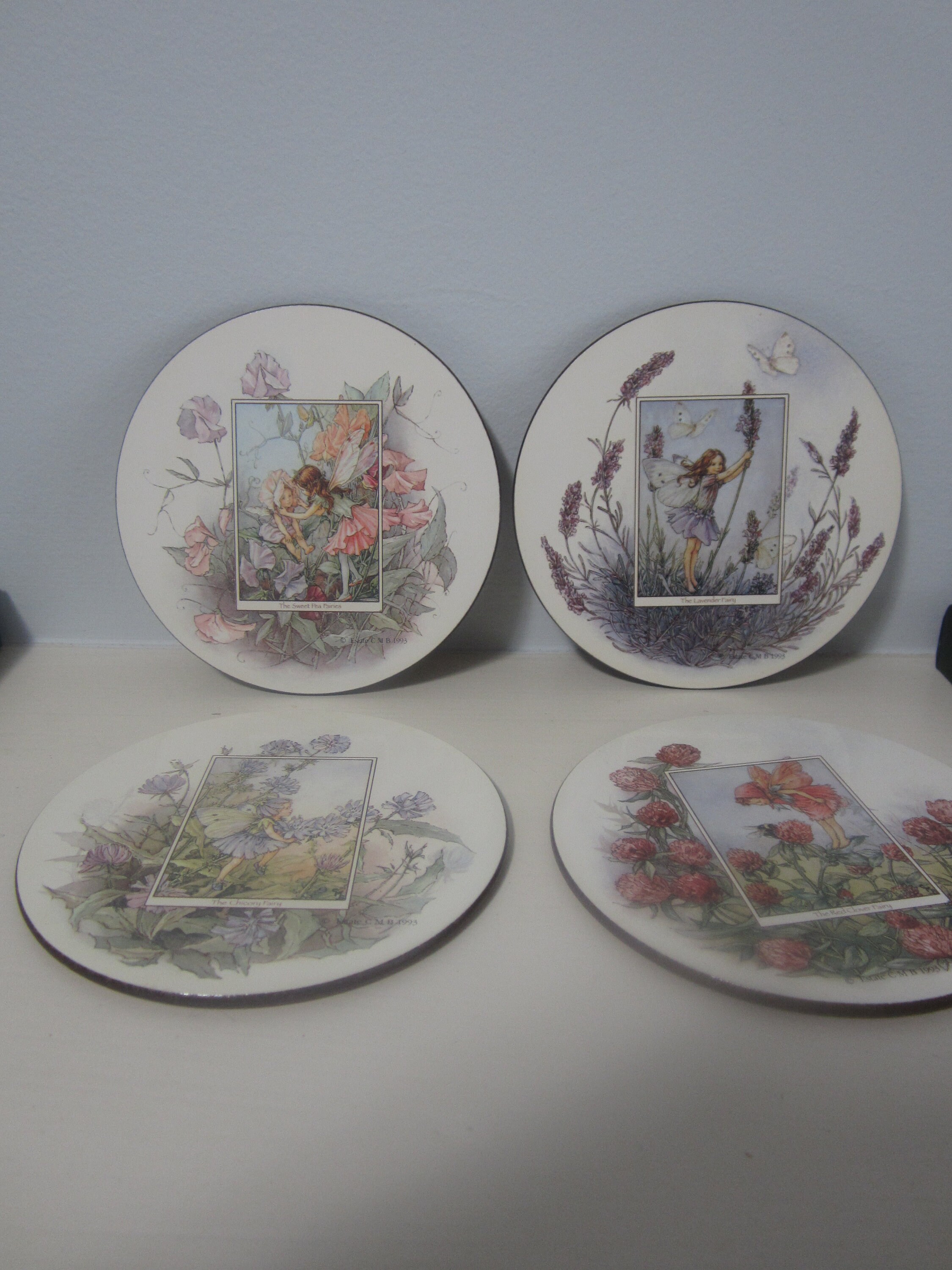 Jason coasters cork backed Flower Fairies circular Etsy
