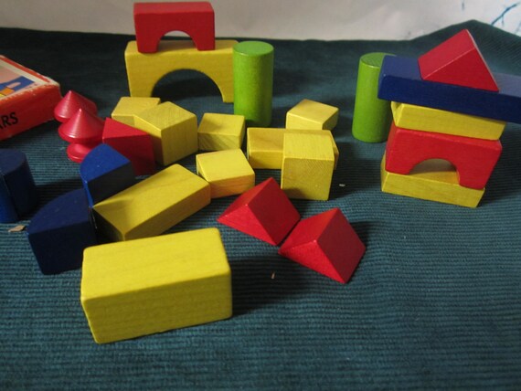 Memoria golondrina Apropiado Ladrillos de juguete en miniatura colores primarios azul - Etsy España