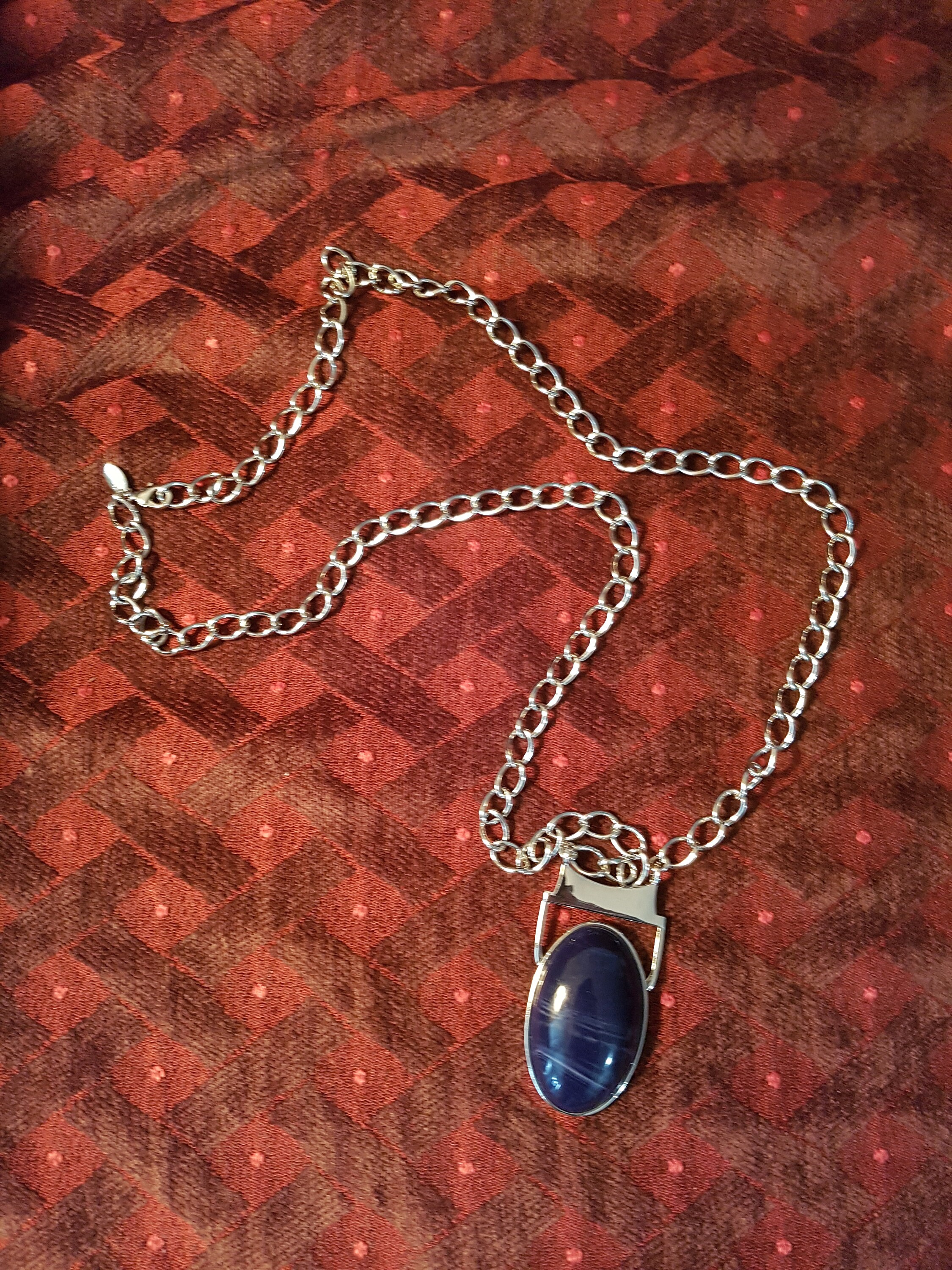 Collier Pendentif Lia Sophia - Turquoise Et Marron Sur Cordon Noir, Longueur Réglable 17-19 Pouces