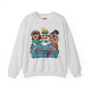The Big Comfy Couch Retro TV Characters and Couch Unisex Heavy Blend™ Crewneck Sweatshirt