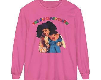 Die große bequeme Couch Retro TV Loonette und Molly sagen Hallo Unisex Comfort Farben Langarm-T-Shirt