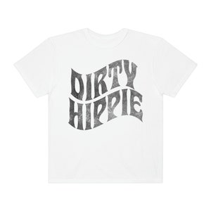 Dirty Hippie Black Distressed Comfort Colors Short Sleeve Tee