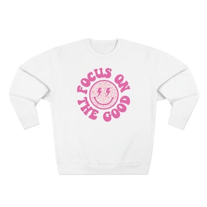 Moletom unissex Premium Focus on the Good Crewneck