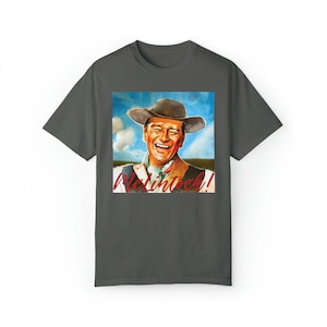 McLintock John Wayne Vintage Retro Cowboy Western Movie Watercolor Unisex Comfort Colors Short Sleeve Tee