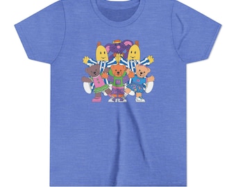 Bananer i pyjamas / Pyjamas Australiensisk retro 90-tals TV-serie Unisex ungdom Bella+Canvas kortärmad T-shirt
