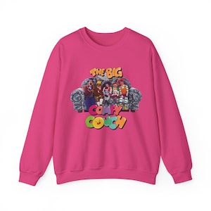 The Big Comfy Couch Live Cast on Couch with Logo Unisex Heavy Blend™ Crewneck Sweatshirt