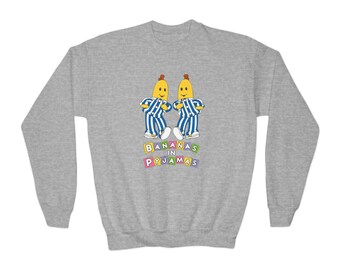 Bananer i pyjamas Australiensisk retro-TV-serie Unisex ungdomströja med rund hals