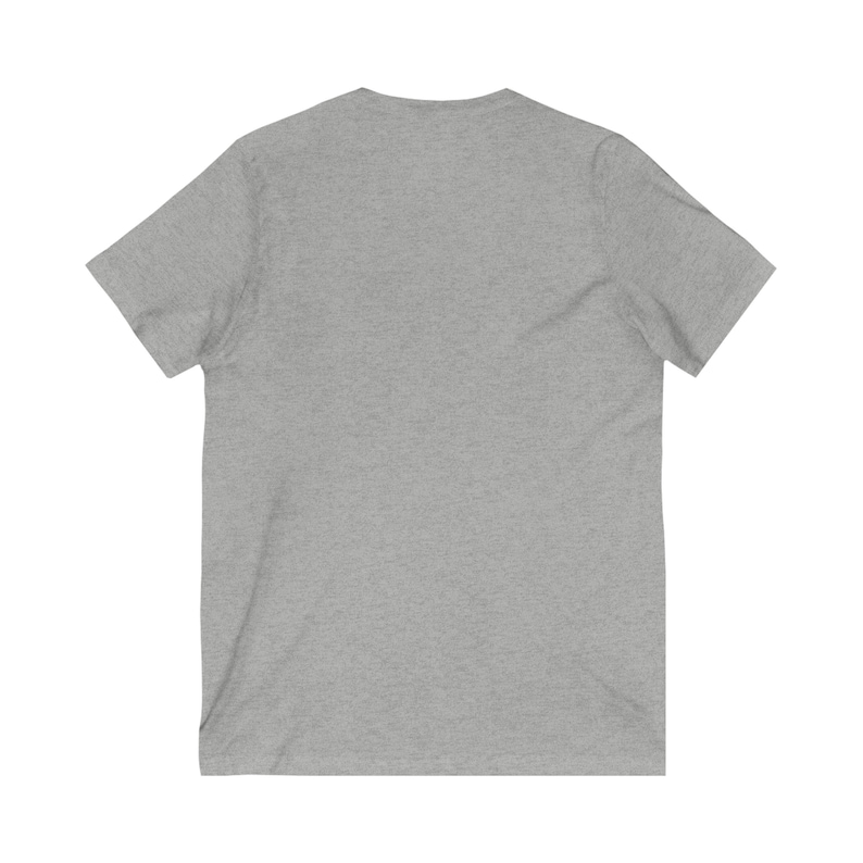 Camiseta unisex de manga corta con cuello en V y flores de acuarela del estado de Carolina del Norte imagen 4