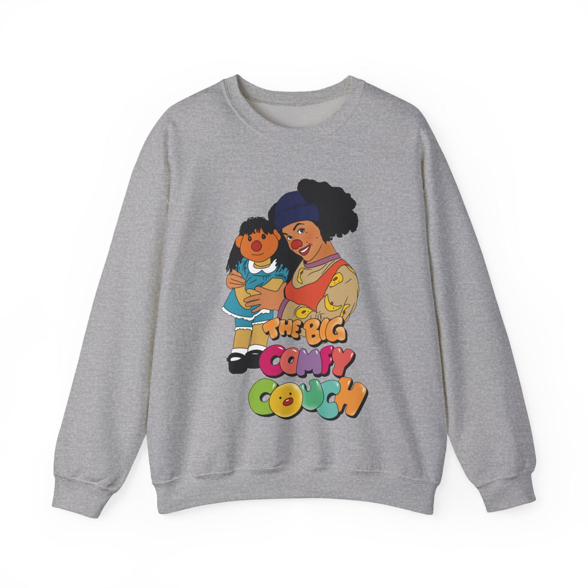 The Big Comfy Couch Retro TV, uniseks sweatshirt met ronde hals