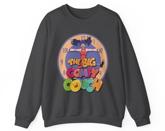 The Big Comfy Couch Loonette Clock Rug Stretch Unisex Heavy Blend™ Crewneck Sweatshirt