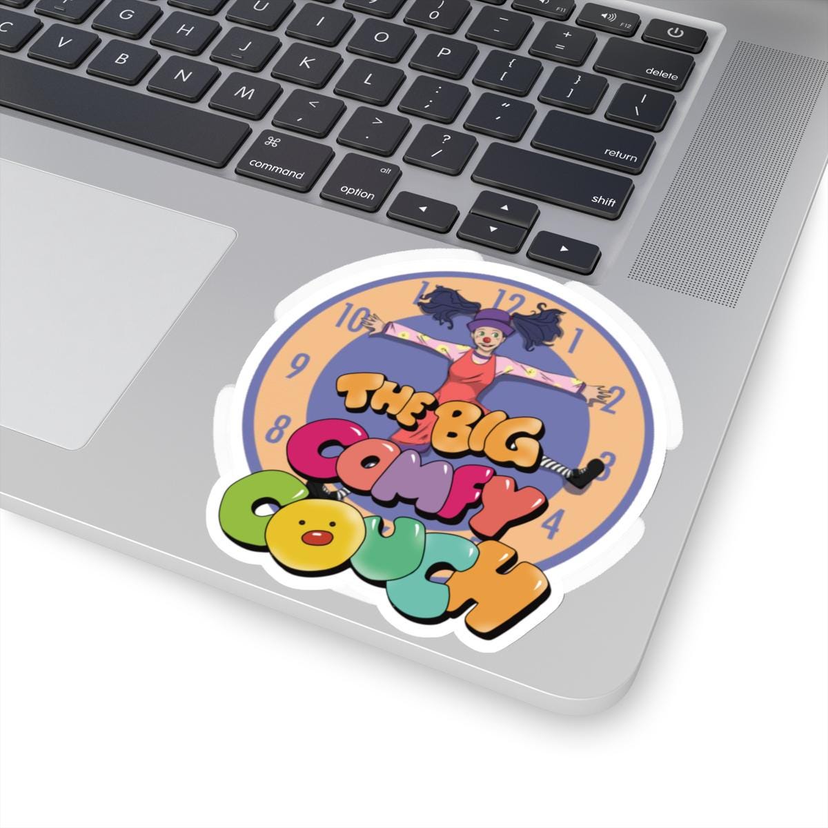 The Big Comfy Couch Loonette Clock Rug Stretch Kiss-cut Sticker - Etsy