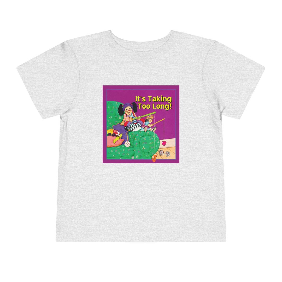 the-big-comfy-couch-retro-tv-it-s-taking-too-long-unisex-toddler-short
