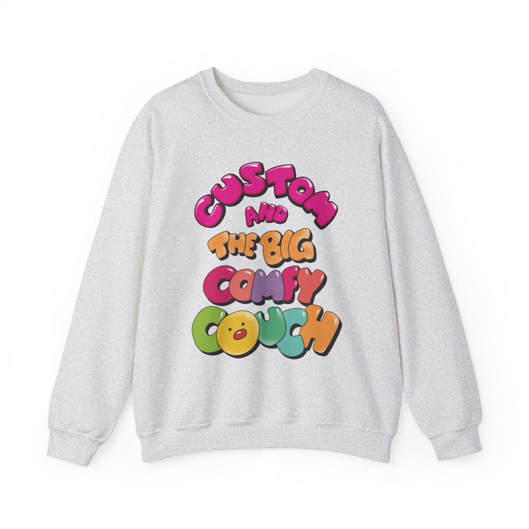Custom Name and the Big Comfy Couch Retro TV Unisex Heavy Blend ...