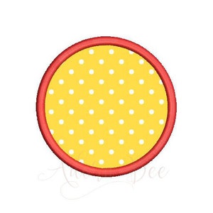 Circle Applique Embroidery Design - 9 Sizes - Circle Shape Applique - dst exp hus jef pes vip vp3 xxx - Instant Download
