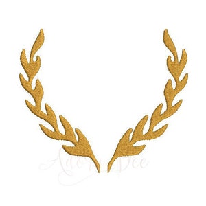 Laurel Wreath Embroidery Design - 7 Sizes - Monogram Initial Frame - dst exp hus jef pes vip vp3 xxx - Instant Download