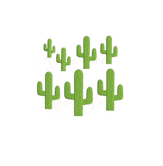 Mini Cactus Embroidery Design - 7 Sizes - Desert Western Cowboy Cinco De  Mayo Cactus - dst exp hus jef pes vip vp3 xxx - Instant Download