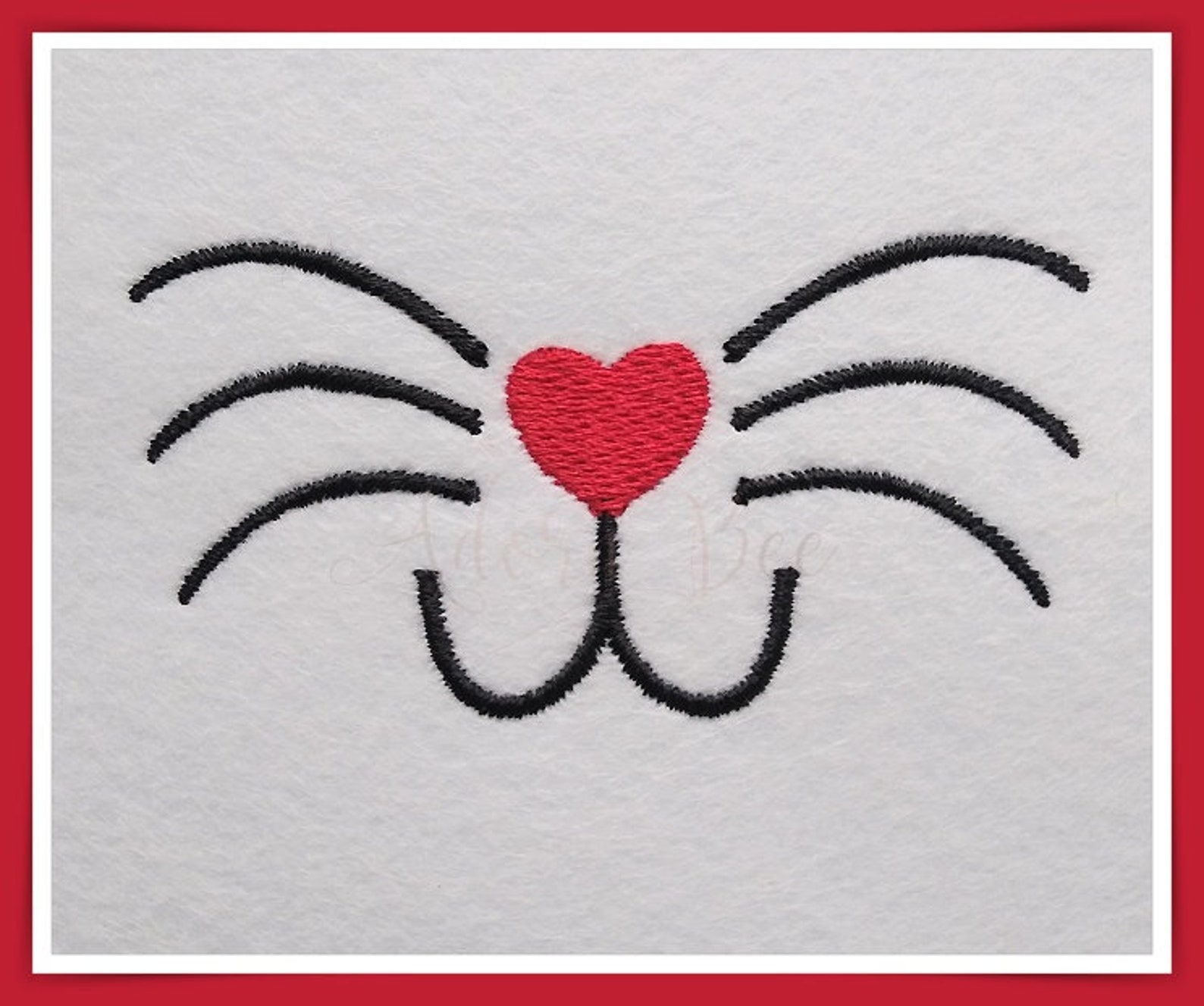 Cute Bunny Whiskers Face Embroidery Design 9 Sizes Animal Etsy