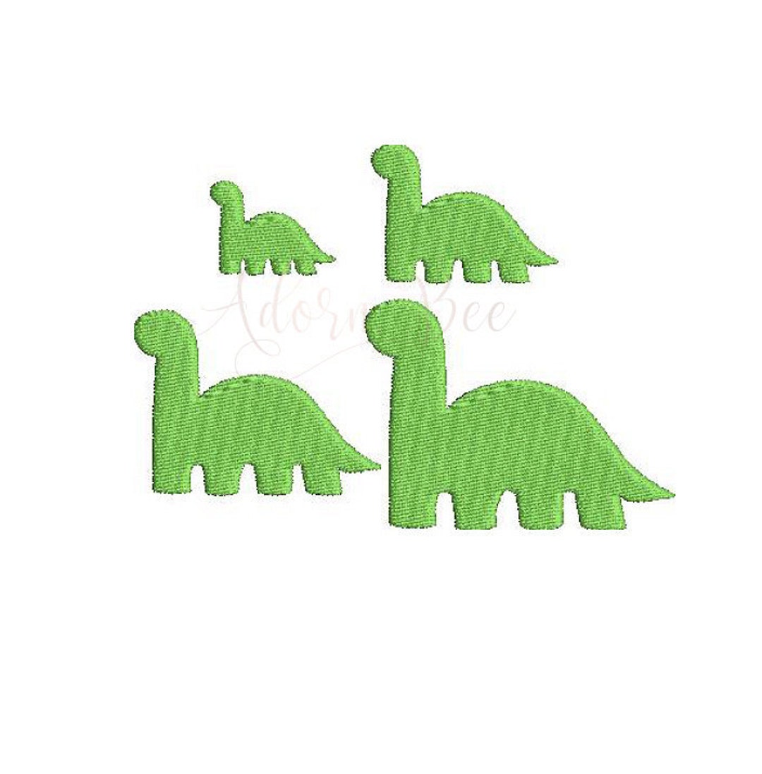 Mini Dinosaur Embroidery Design Brachiosaurus - 4 Sizes - Dst Exp Hus ...