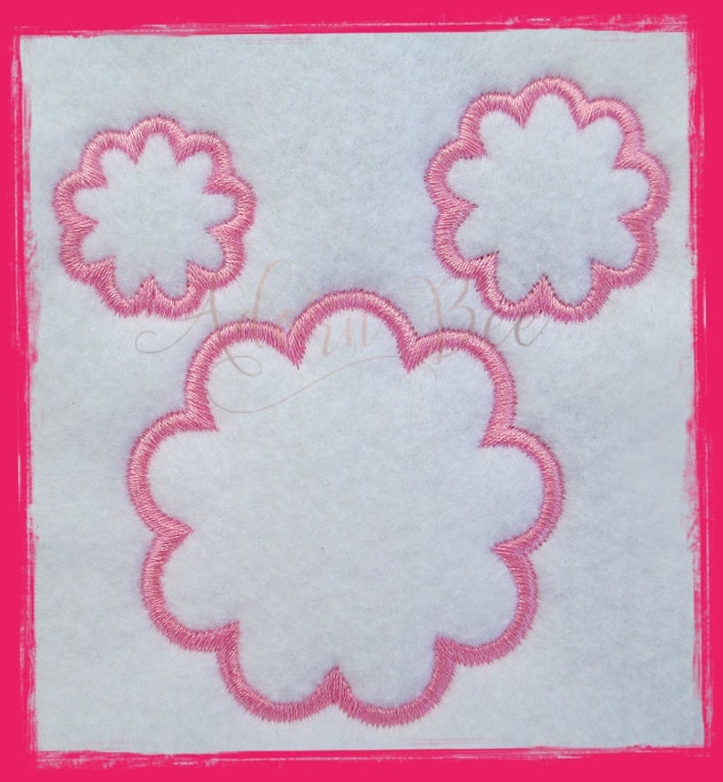 Mini Scallop Circle Outline Embroidery Design 7 Sizes Etsy Sweden