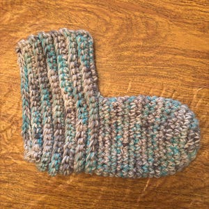 Heavy-weight, Crocheted Slippers