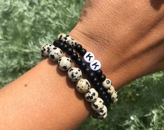 Personalized custom beaded name bracelet