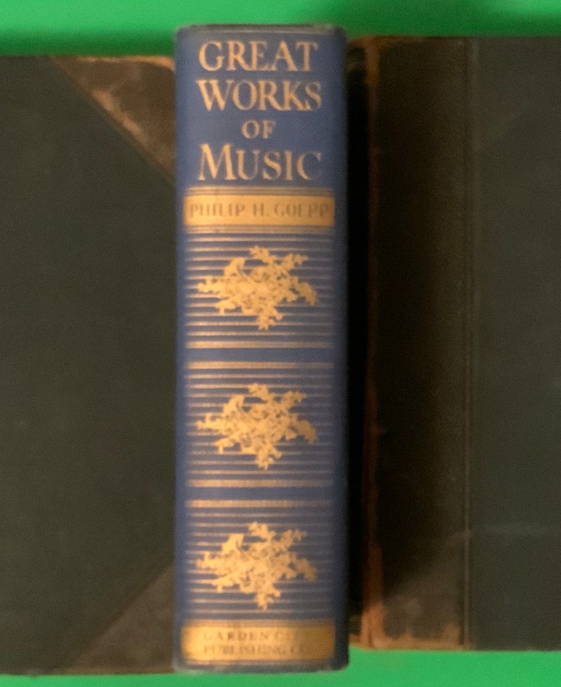 Libro de música antiguo raro, 1925 Derechos de autor, Grandes obras musicales de Philip H. Goepp, Impreso en EE. UU. y en excelentes condiciones. imagen 3